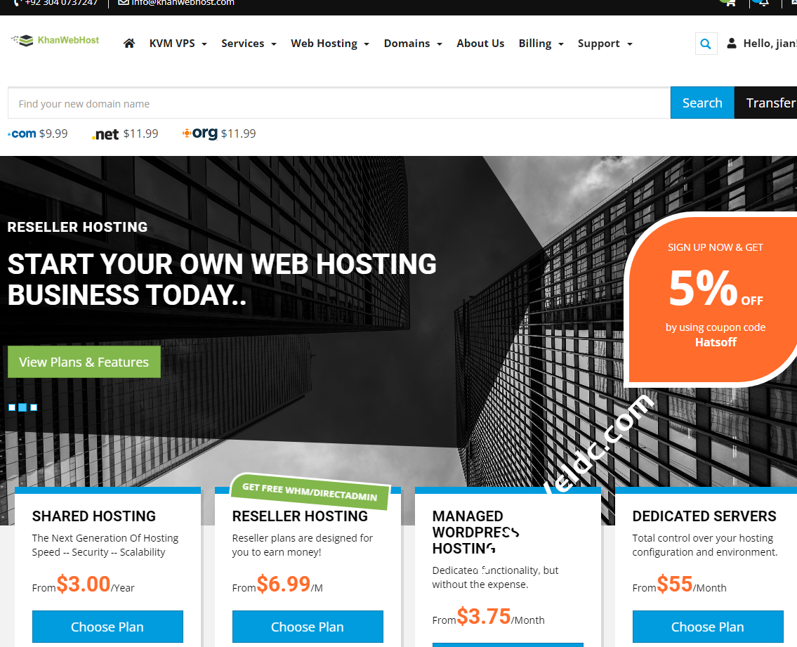KhanWebHost：#黑五#国外特价便宜VPS，1Gbps带宽不限流量，可选英国/土耳其机房，低至$5/月-国外主机测评