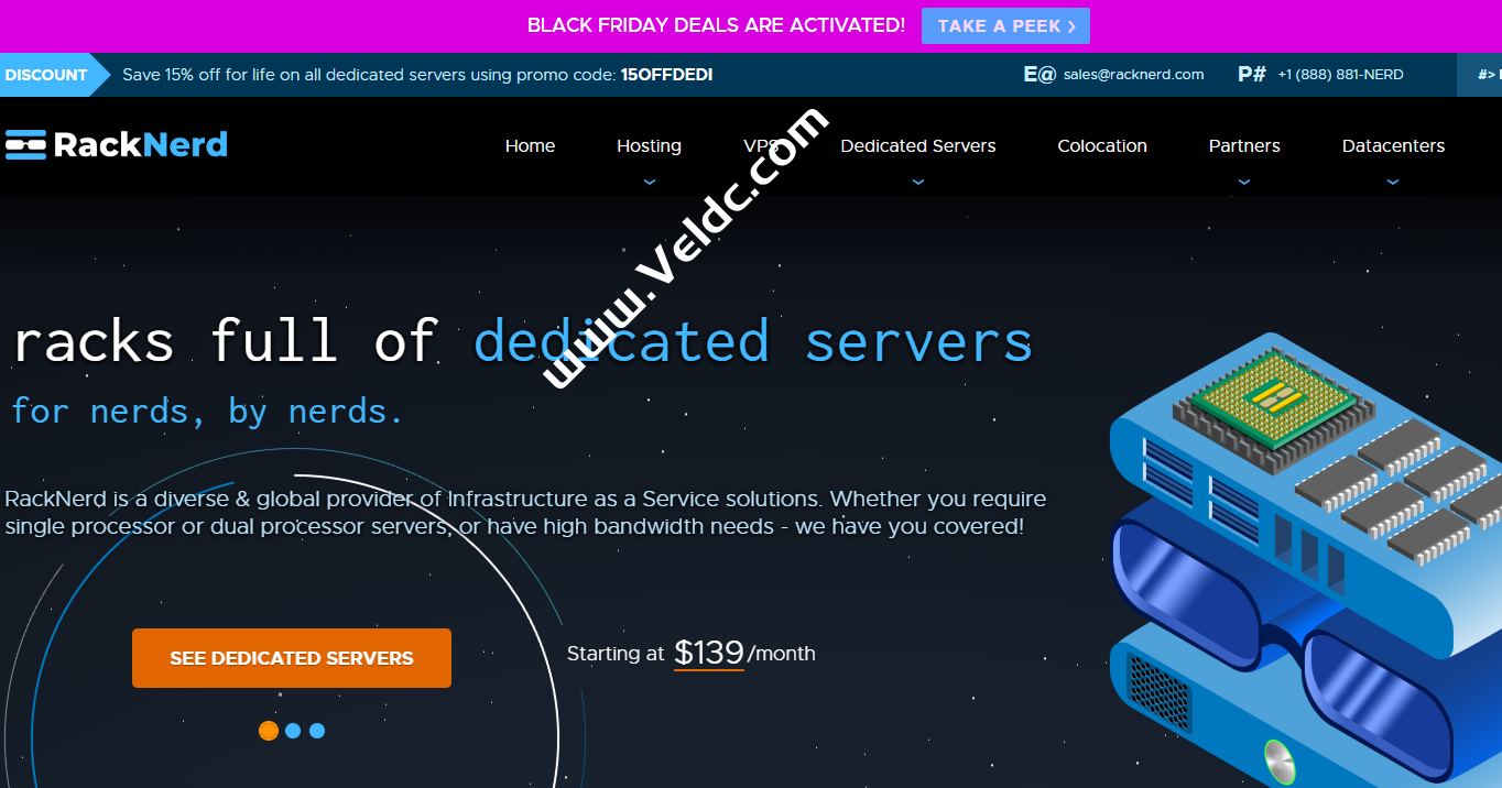 RackNerd：Hybrid Servers混合服务器全线九折优惠，双E5-2690 2核4G120GB HDD，1Gbps@5 TB，月付35美元起-国外主机测评