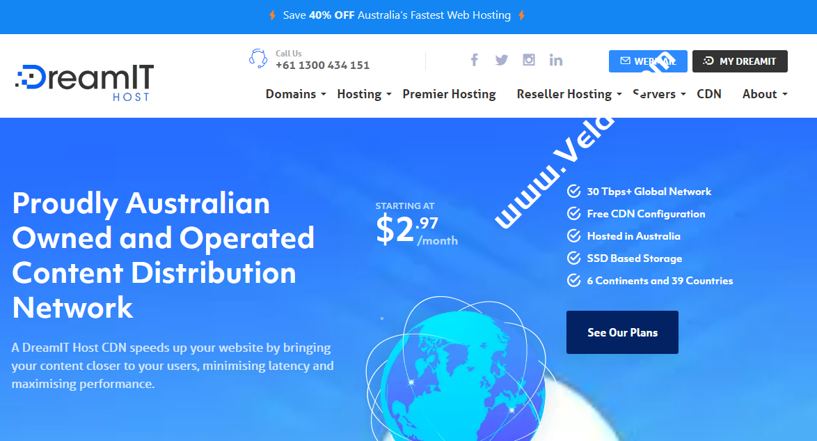 Dreamithost：CDN优惠，包含香港/日本/韩国等节点，30GB月流量，月付1.75美元起-国外主机测评