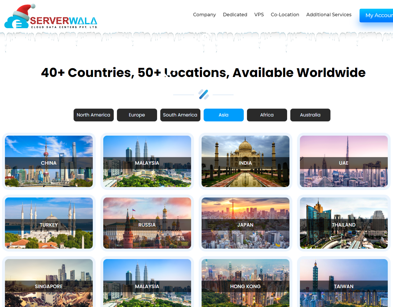 Serverwala：国外VPS，全球40多个机房即时部署，包括美国/中国/香港/韩国/日本等，月付10美元起-国外主机测评