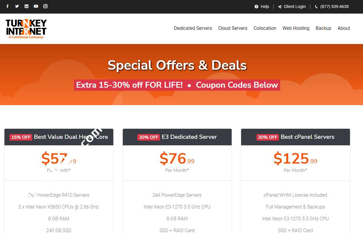 TurnkeyInternet：新年优惠，美国双6核独立服务器月53美元起，10Gbps大带宽不限流量VPS月付54美元起-国外主机测评