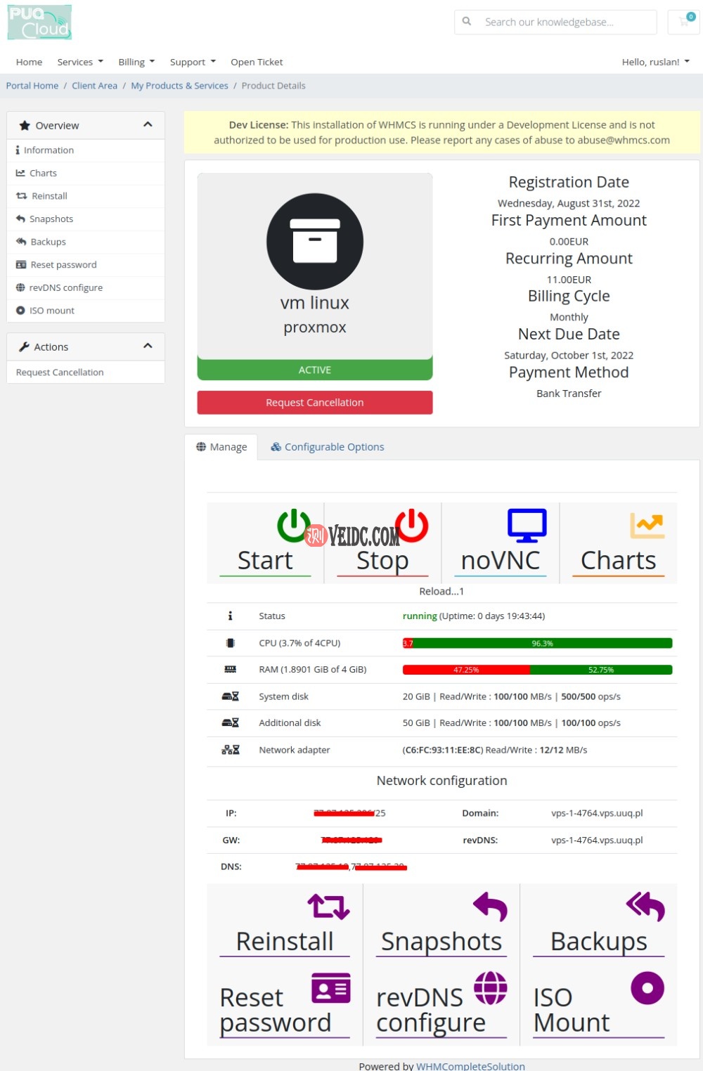 WHMCS插件模块ProxmoxKVM-国外主机测评