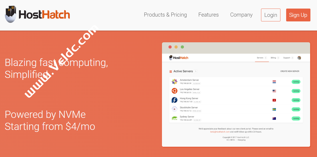 HostHatch：美国大硬盘存储VPS，可选洛杉矶/芝加哥/纽约机房，1TB存储年付$33起，常规VPS年付6折优惠+5倍流量$26/年起-国外主机测评