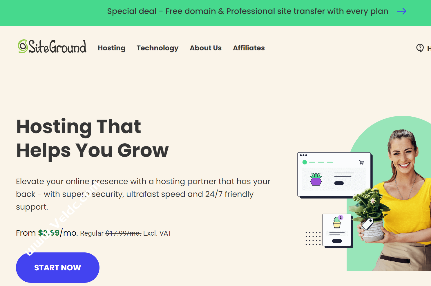 SiteGround：新年博客主机/外贸主机优惠，免费站点转移/电子邮件/SSL证书/CDN和备份服务等，月付$2.99起-国外主机测评