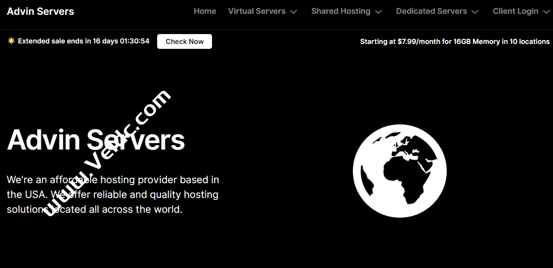 Advin Servers：日本VPS/新加坡VPS，4核/16GB内存/120GB NVMe/1Gbps@500GB流量，月付$7.99 起-国外主机测评