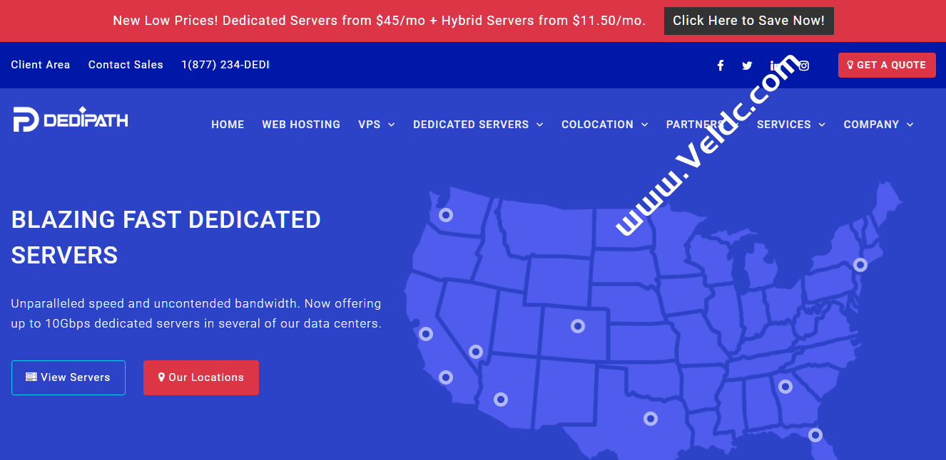 DediPath：5月优惠，洛杉矶独立服务器85折，月付38美元起，全场VPS主机45折，月付1.57美元起-国外主机测评