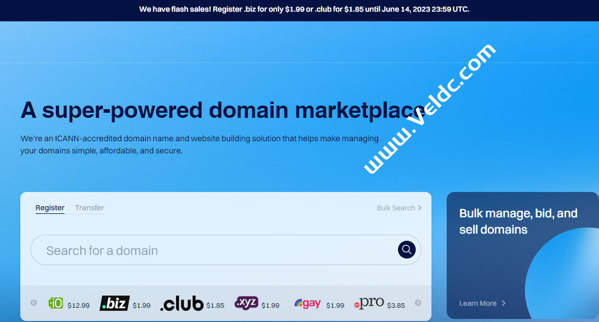 Dynadot：域名注册优惠，注册.biz域名只需要1.99美元，.club域名1.85美元-国外主机测评