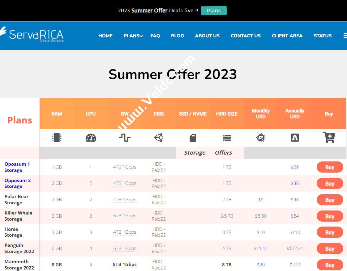 ServaRICA：加拿大AMD EPYC高性能VPS上线，2核/4GB/40GB NVMe，1Gbps@4 TB或100Mbps不限流量，月付$5 起-国外主机测评