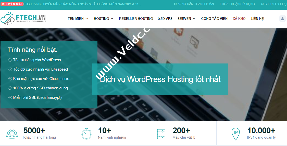 Ftech：越南VPS，三网绕香港，可免费安装Windows系统，2核/2G/20G SSD/100Mbps不限流量，月付$12.5起-国外主机测评