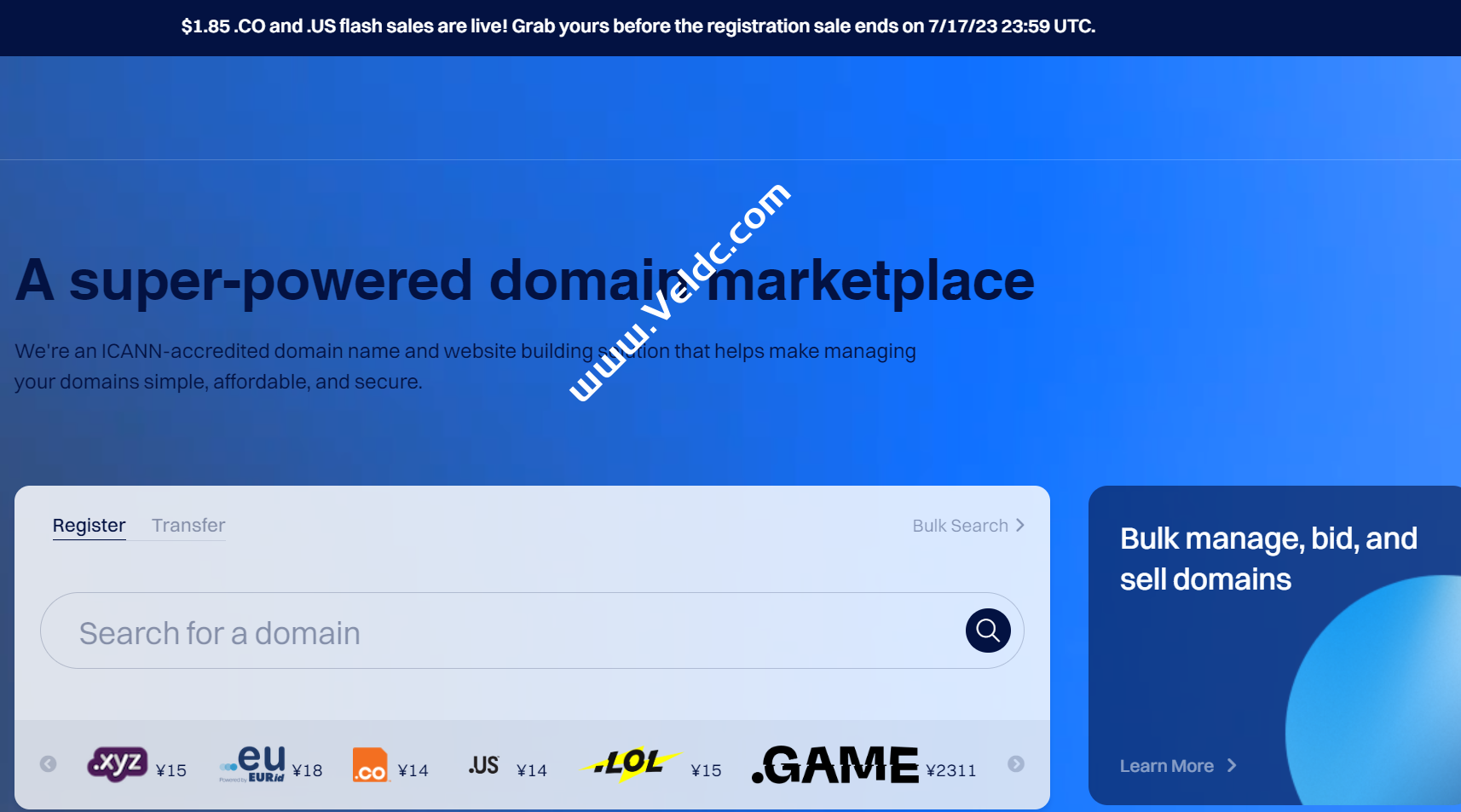 Dynadot 域名闪购优惠：.CO 和 .US 域名首年仅需 1.85 美元注册-国外主机测评