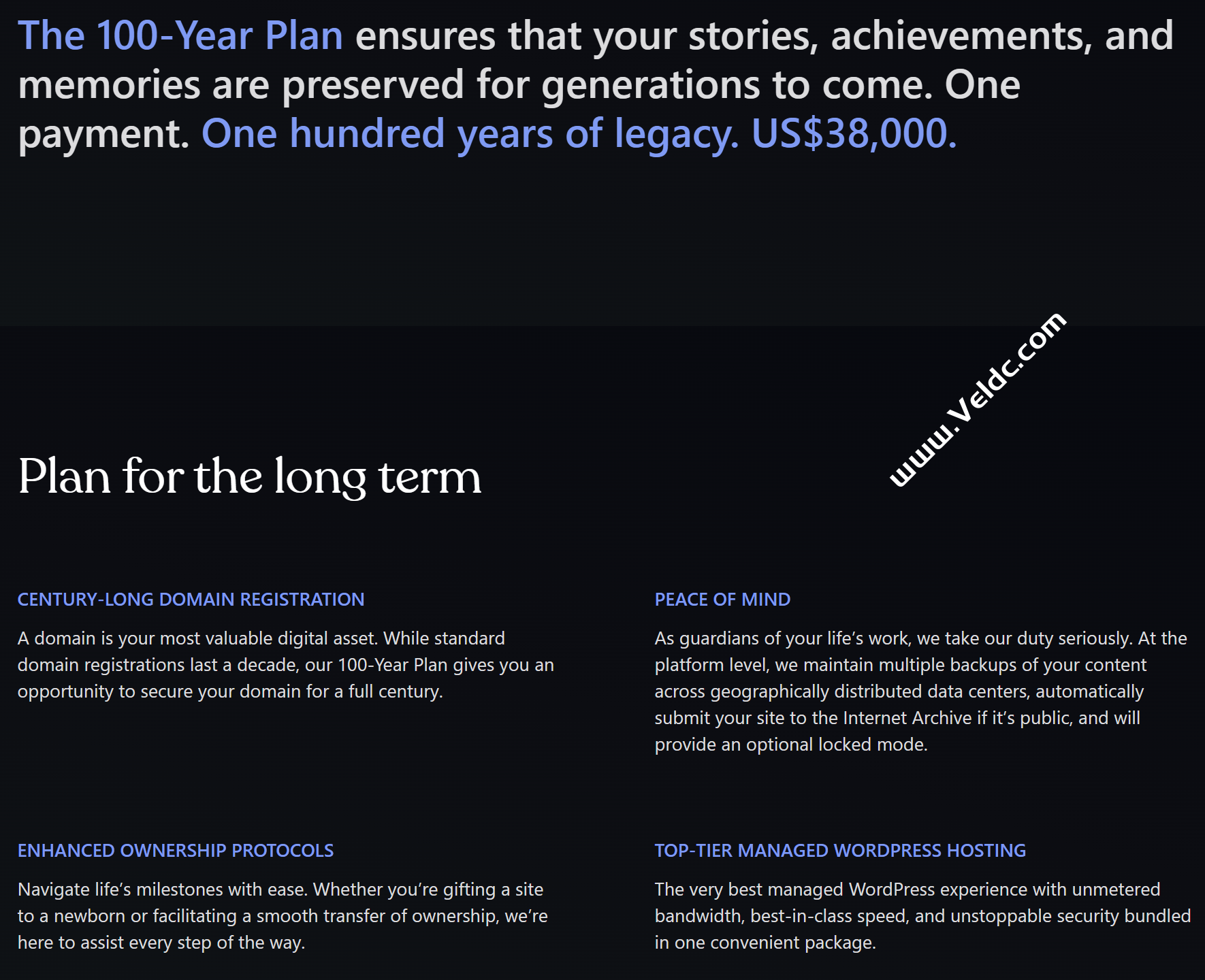 WordPress.com 推出 100 年计划，保证网站在线 100 年-国外主机测评