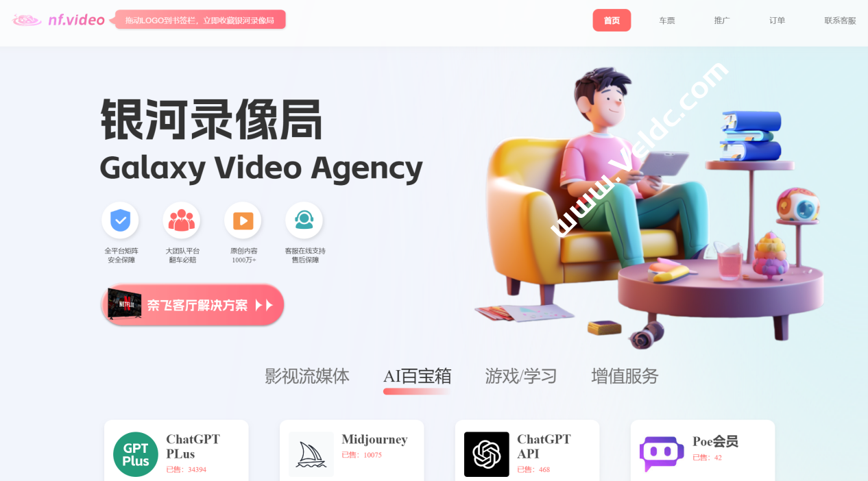 银河录像局ChatGPT/Midjourney/Neflix/Ps Beta——靠谱合租平台-国外主机测评