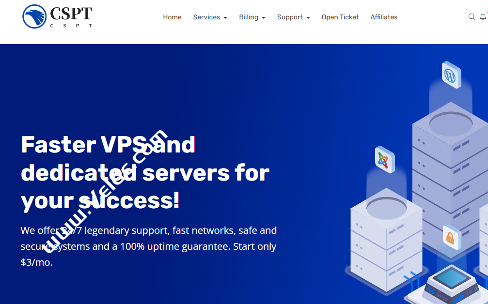 CSPT：美国洛杉矶VPS，50M-100Mbps国内优化线路，含25Mbps CMIN2，不限流量，月付$3起-国外主机测评