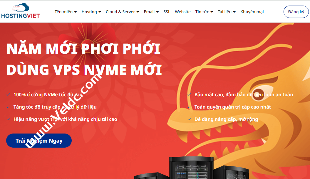 HostingViet：越南VPS，6折开年优惠，150Mbps端口@不限流量/免费10Gbps防御，月付22元起-国外主机测评