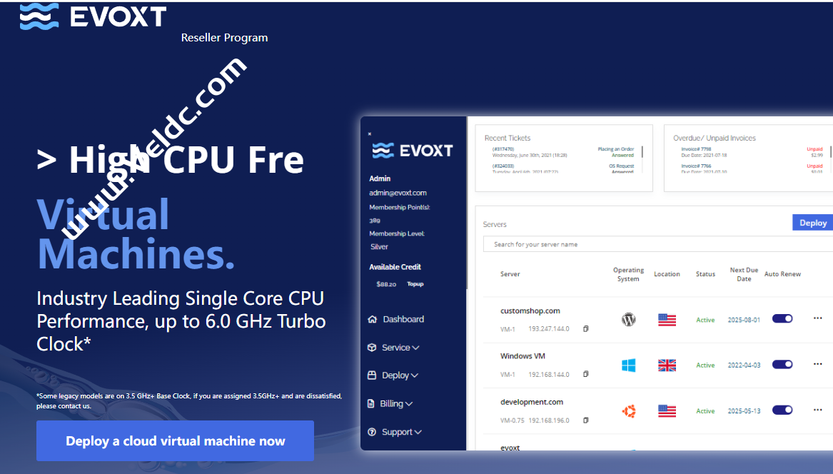 Evoxt：高速上网VPS，香港三网回程移动CMI/日本软银线路，1Gbps大带宽/每周免费备份，月付2.99美元起-国外主机测评