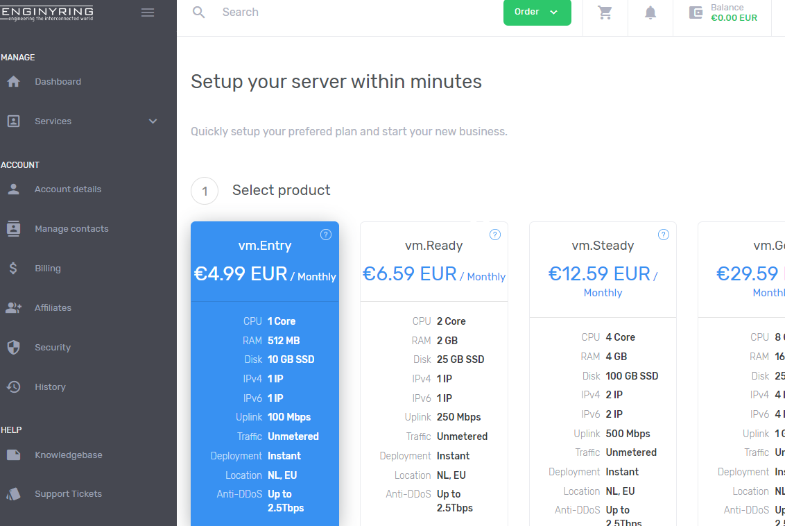 Enginyring：美国盐湖城VPS，100M-1Gbps带宽不限流量，免费2.5Tbps的DDOS保护，月付€4.99起-国外主机测评