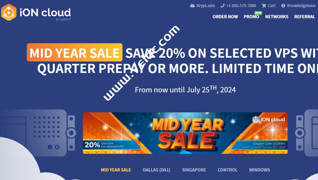 iONcloud：美国圣何塞/达拉斯/檀香山机房VPS八折优惠，1Gbps带宽，季付$34.9起-国外主机测评