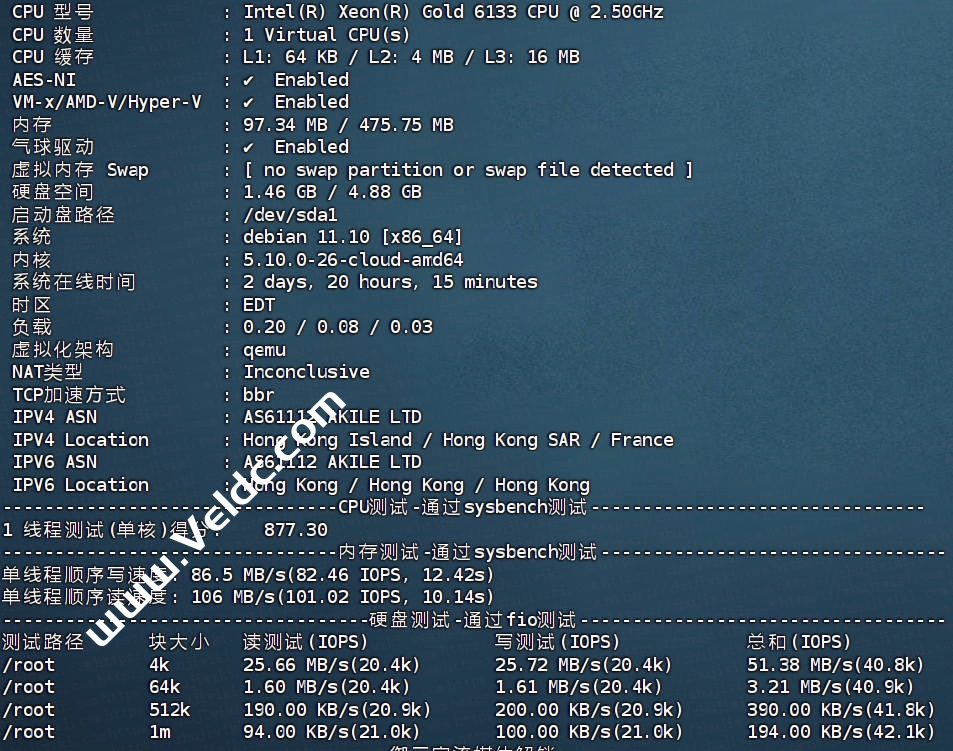AkileCloud：香港BGP VPS测评，国际线路/无大陆优化/港欧IEPL直连/DNS解锁流媒体，月付￥4.99起-国外主机测评