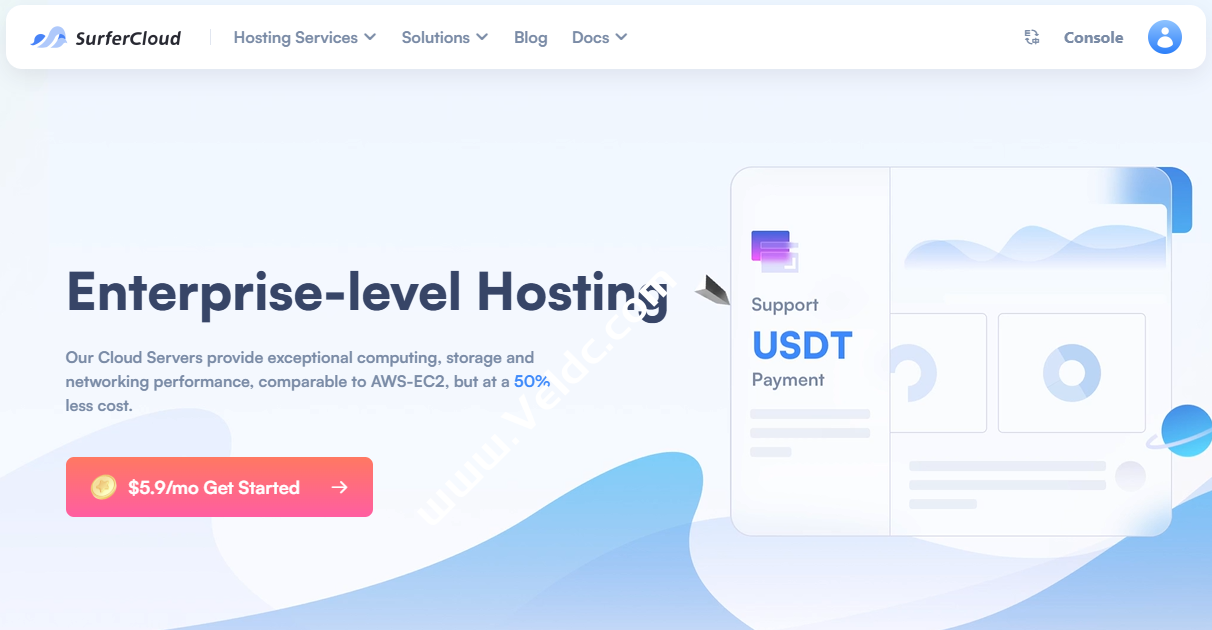 SurferCloud：1核2G不限流量云主机低至$5.9/月，轻量云$4/月起，欧亚美非全球16机房可选，支持tiktok，有windows系统；注册送5~50美元测试金-国外主机测评