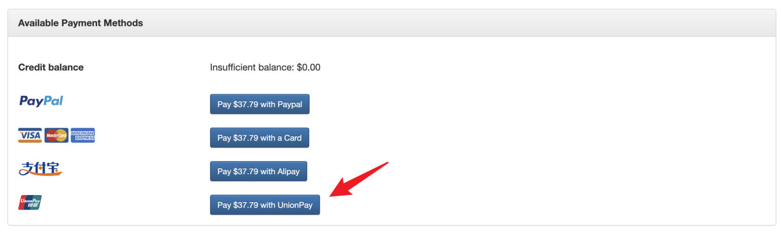 搬瓦工 VPS 购买使用银联/云闪付/银行 APP 扫码支付图文教程-国外主机测评