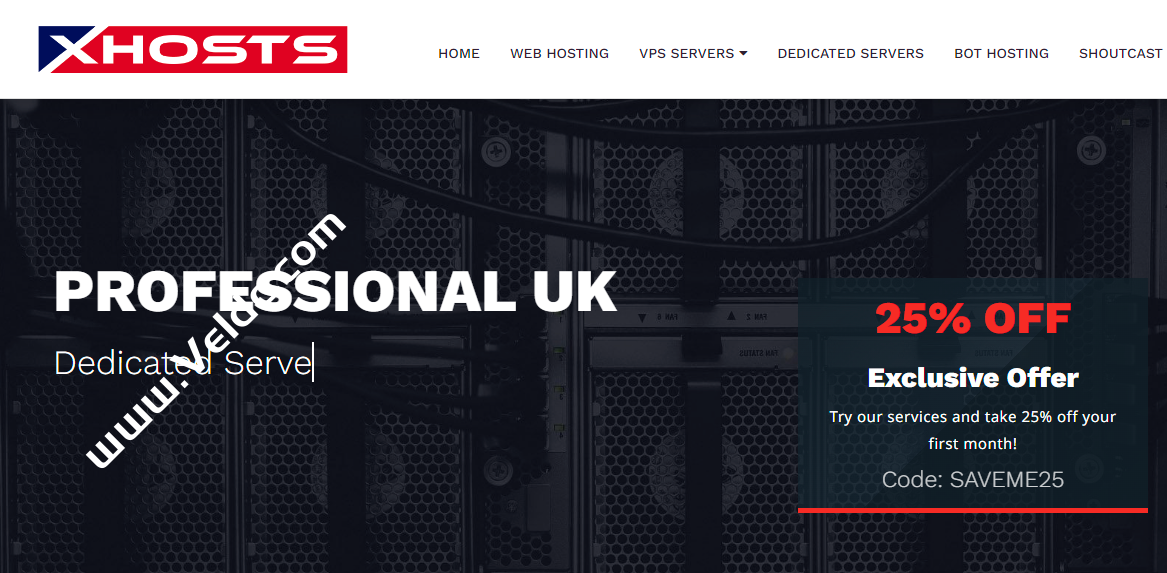 xHosts：英国独立服务器，1Gbps不限流量，月付£37.5，英国VPS最高5Gbps带宽，年付15欧起-国外主机测评