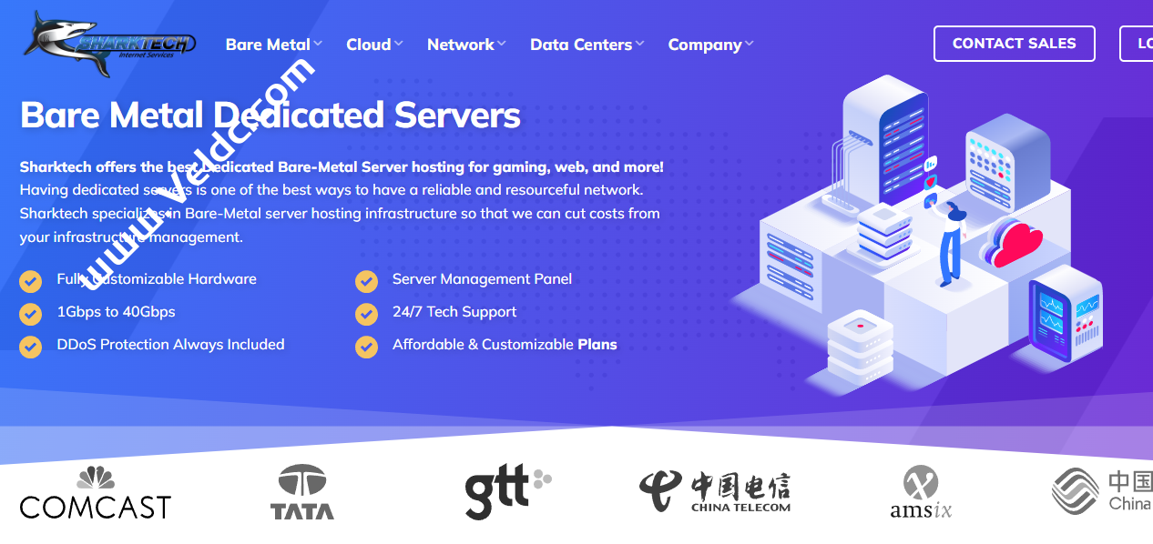 Sharktech：美国/荷兰高防VPS年付29.7美元起，1-10Gbps不限流量服务器月付$79起，免费60Gbps/48Mpps高防-国外主机测评