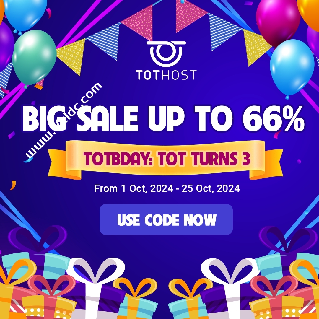 TOTHOST：三周年庆越南原生 IP VPS 低至3.4折，越南双ISP原生IP解锁奈飞和tiktok/100Mbps带宽不限流量，月付2美元起-国外主机测评