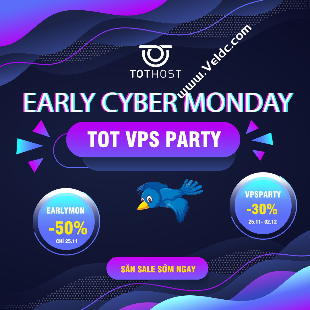 TOTHOST：#黑五#新购限量5折促销，150Mbps不限流量越南VPS，月付1.78美元起，支持解锁TIKTOK等应用-国外主机测评