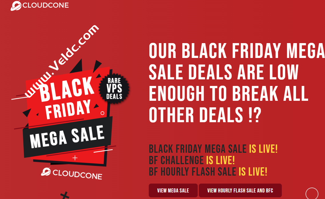 CloudCone：#黑五#美国VPS年付$10.99起，SC2云服务器$59.82/年，独立服务器月付$69起-国外主机测评