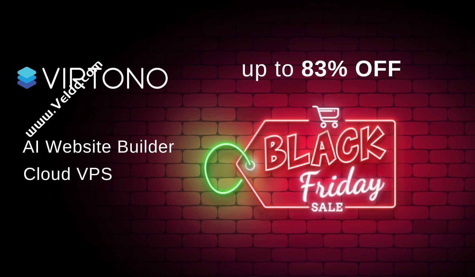 Virtono：#黑五#特价年付VPS，可选欧美亚等16个机房，1核2GB/50GB SSD/1Gbps@2TB，年付€20.95-国外主机测评