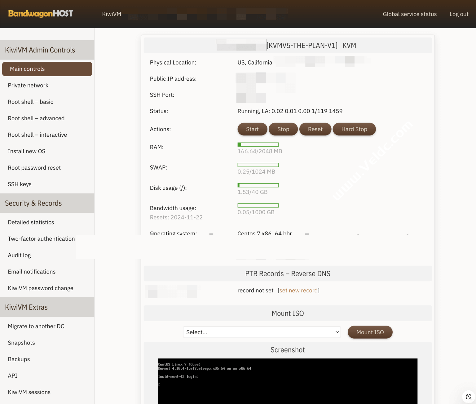 搬瓦工 KiwiVM 控制面板改版：更好看的界面，更多的功能-国外主机测评