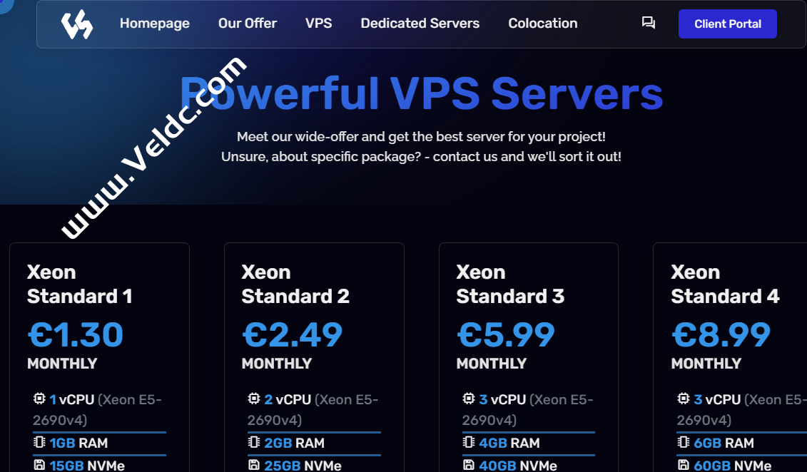Chunkserve：荷兰便宜VPS，1核1GB内存/15GB NVMe，1Gbps@ 2TB，月付$1.3起-国外主机测评