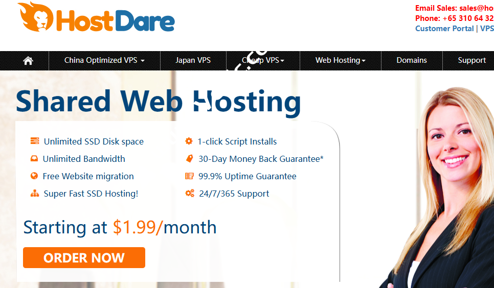 HostDare：2025黑五大促，最高低至3.5折+双倍内存+双倍流量，洛杉矶VPS年付$9.1起，可选CN2 GIA+AS9929+CMIN2线路-国外主机测评