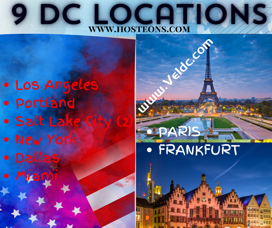 Hosteons：#圣诞促销#美国/欧洲9大机房，年付$17.99起，可选Intel和AMD Ryzen，评论送双倍磁盘/流量，免费升级10Gbps端口-国外主机测评