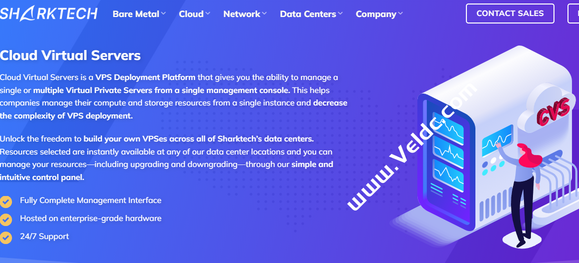 Sharktech：国外高防VPS五折促销，1核2GB/40GB SSD，1Gbps@4TB，年付$29.7起，可选洛杉矶/拉斯维加斯/丹佛/芝加哥和荷兰机房-国外主机测评