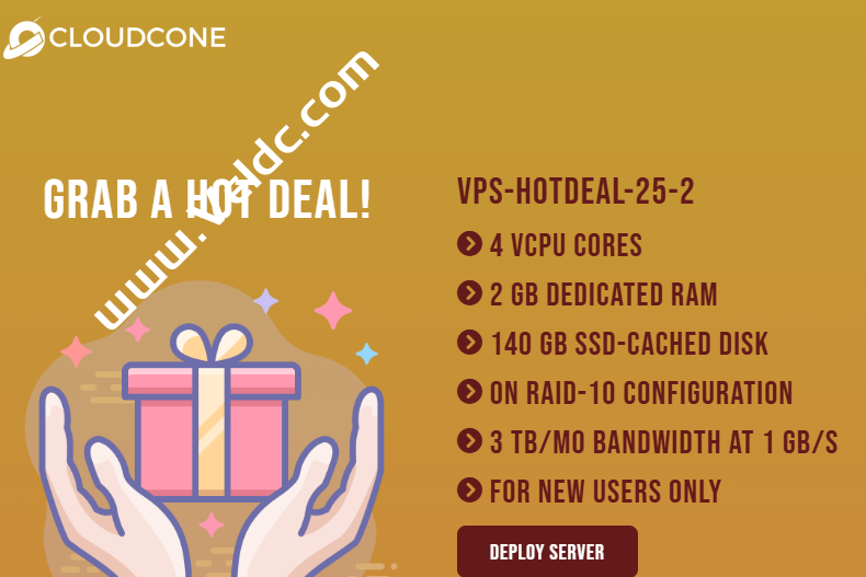 CloudCone：美国VPS促销，1核1GB/14 GB SSD/1Gbps@1 TB，年付$20起-国外主机测评