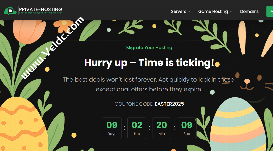 Private-Hosting：复活节全场75折促销，德国VPS/7天免费测试VPS，1核2GB/25GB SSD/1Gbps@不限流量，月付€2.99起-国外主机测评