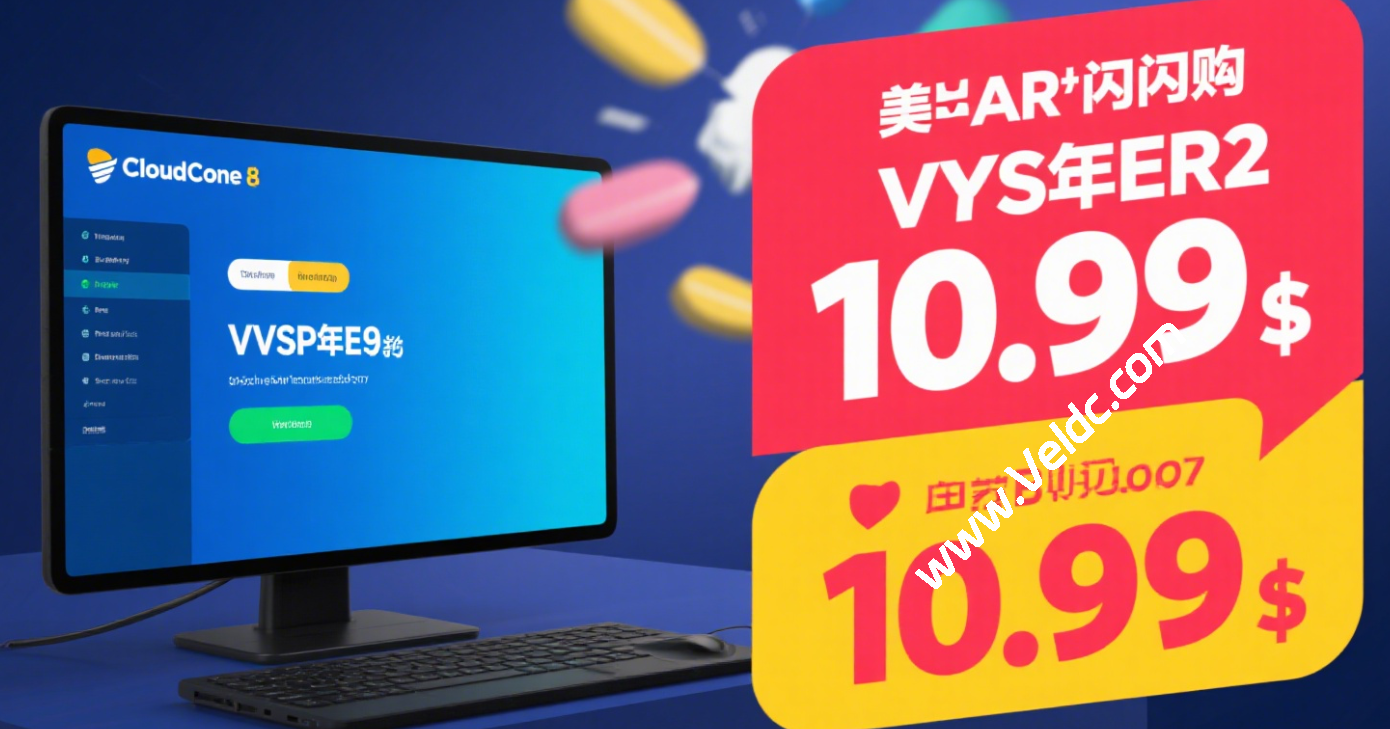 CloudCone：#八周年闪购#新增两款HDD大硬盘美国VPS，1核/1GB/60 GB HDD，1Gbps@3TB，年付$10.99起-国外主机测评