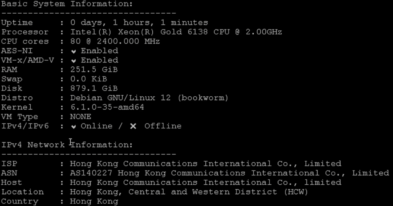华纳云：香港服务器上新，Gold 6138处理器/1T NVMe/CN2 GIA/大陆优化双网可选（附测评），月付仅1880元-国外主机测评