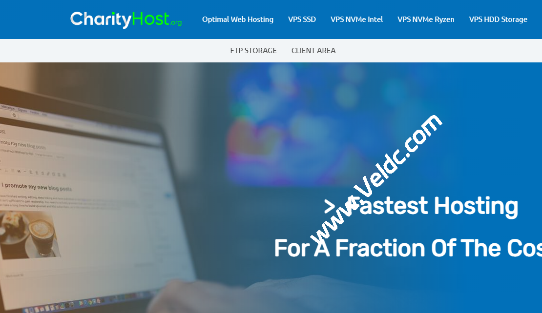CharityHost：美国特价VPS，2核Ryzen 9 7950x3d/8GB/250GB NVMe，1Gbps@20TB，年付$29.99起-国外主机测评