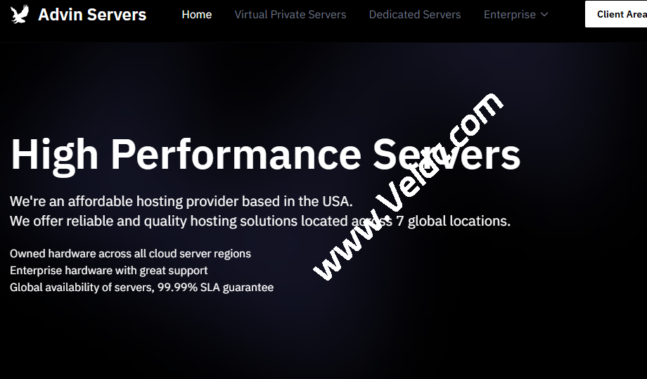 Advin Servers：堪萨斯大内存VPS补货，8核/32GB/128GB NVMe，10Gbps@5TB，月付$9起-国外主机测评