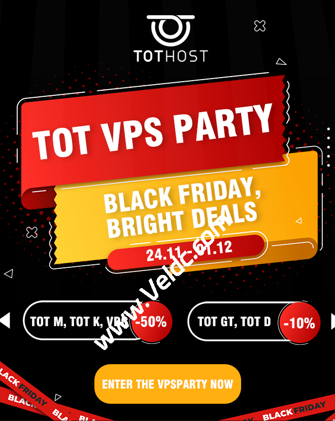 TotHost：越南VPS全场五折起，续费同价，越南原生纯净IP/无限流量，月付$1.5起-国外主机测评