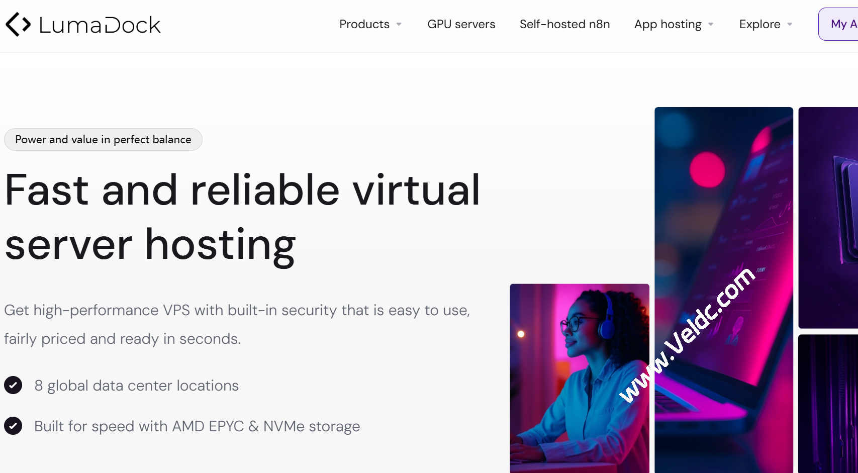 Lumadock：高性能VPS，2核4GB/40GB NVMe，1Gbps@不限流量，月付$3.99起，可选美/英/德/法/荷兰等10机房-国外主机测评