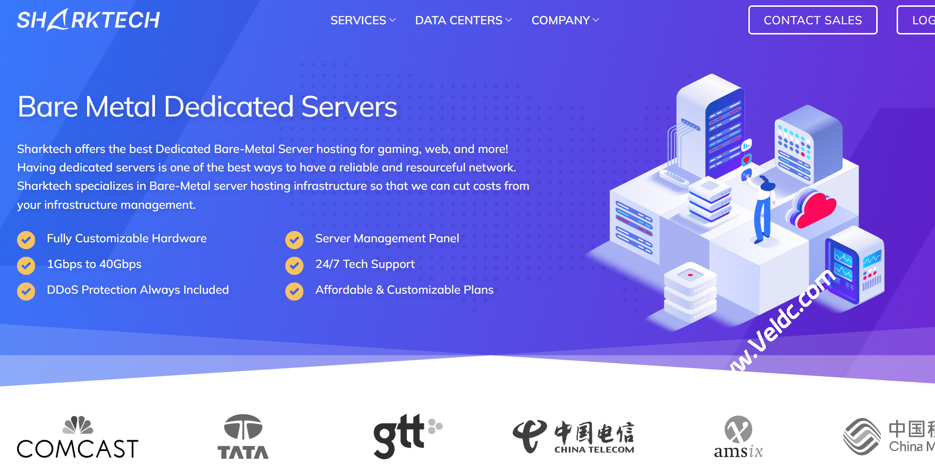 Sharktech：独立服务器全面升级为10Gbps端口，2*E5-2695V4/64GB/2TB NVMe，可选洛杉矶/拉斯维加斯/丹佛/芝加哥/荷兰机房，月付$189起-国外主机测评