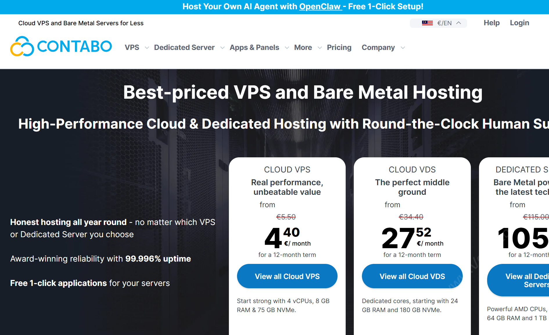 Contabo:新订单部分产品调价,VPS/VDS 年付7.5折/2年付8折/无设置费,可选日本/新加坡/印度/澳大利亚/美国/英国/德国机房-国外主机测评